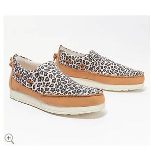 Sperry Leopard Print Moccasins